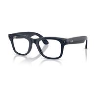 Ray - Ban Unisex Meta RW4012 Wayfarer 6628MF Gafas de sol Inyectado Azul Transparente Cuadrada Transiciones Fotocromático