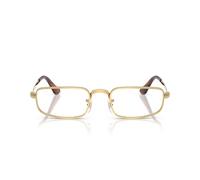 Ray-Ban Monturas rectangulares unisex A$ap Rocky Rx3927v con alambre de metal para gafas graduadas, Lente dorada/Demo, 52 mm
