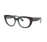 Ray - Ban Mujer Ray - Ban RX5586 DOREEN 8366 Monturas ópticas Acetato Marrón Transparente Cuadrada Normal