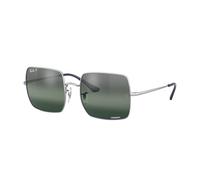 Ray - Ban Mujer RB1971 9242G6 Gafas de sol Metal Plata Azul Cuadrada Polarizado Espejo