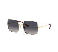 Ray - Ban Mujer RB1971 SQUARE 914778 Gafas de sol Metal Oro Azul Cuadrada Polarizado Sombreado