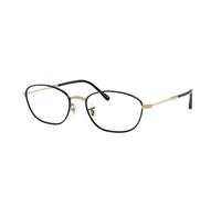 Ray - Ban Mujer RX3749V 3175 Monturas ópticas Metal Negro Transparente Geométrico Normal