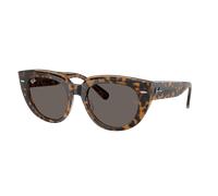 Ray-Ban Mujer Sunglass Doreen - Color del Marco: Havana sobre marrón transparente, Color de la Lente: Gris Oscuro