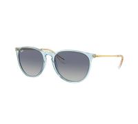 Ray-Ban Mujer Sunglass Erika Classic - Color del Marco: Azul Claro Transparente, Color de la Lente: Gris/Azul