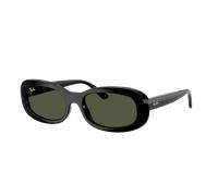 Ray-Ban Mujer Sunglass RB2221F - Color del Marco: Negro, Color de la Lente: Verde