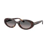 Ray-Ban Mujer Sunglass RB2223F - Color del Marco: Habana, Color de la Lente: Polarized Gris Degradado