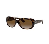Ray-Ban Mujer Sunglass RB4101 Jackie Ohh - Color del Marco: Habana Claro, Color de la Lente: Polarizadas Marron