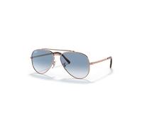 Ray-Ban New Aviator Gafas De Sol Oro Rosa Montura Azul Lentes 62-14