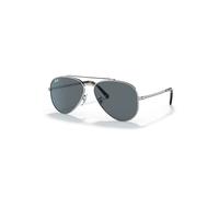 Ray-Ban Gafas de sol New Aviator RB3625 003/R5 metal plateado lentes azules 58 mm