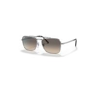 Ray-Ban New Caravan Gafas De Sol Plateado Montura Gris Lentes 55-15