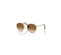 Ray-Ban New Round Gafas De Sol Oro Arista Montura Marrón Lentes 53-21