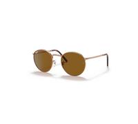 Ray-Ban New Round Gafas De Sol Rose Gold Montura Marrón Lentes 53-21