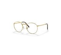 Ray-Ban New Round Optics Oro Montura Transparente Lentes Polarizado 47-21