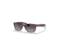 Ray-Ban New Wayfarer Classic Gafas De Sol Violeta Sobre Violeta Transparente Montura Gris Lentes Polarizado 58-18