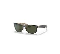 Ray-Ban 2132, Gafas de Sol Unisex, Multicolor (Black/Beige), 55 mm