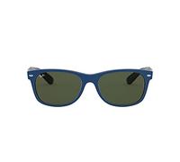 Ray-Ban New Wayfarer Color Mix RB2132-646331-55 Gafas, Mate/Blue, 55 Unisex Adulto