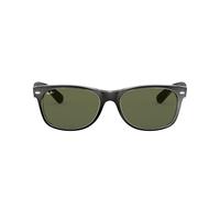 Ray-Ban New Wayfarer, Gafas de Sol Unisex adulto, Multicolor (Black and Transparent 6052), 55 mm