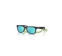 Ray-Ban New Wayfarer Kids Summer Capsule Gafas De Sol Goma Negra Montura Azul Lentes 47-15