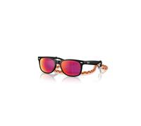 Ray-Ban New Wayfarer Kids Summer Capsule Gafas De Sol Goma Negra Montura Marrón Lentes 47-15