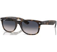 Ray - Ban Unisex RB2132 NEW WAYFARER 865/78 Gafas de sol Nylon Tortuga Azul Cuadrada Polarizado Sombreado