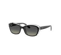 Ray-Ban State Street Kids Gafas De Sol Negro Sobre Transparente Montura Gris Lentes 48-17