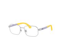 Ray-Ban Rb1060 Optics Kids Bio-based Lila Sobre Amarillo Goma Montura Transparente Lentes Polarizado 48-16