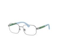 Ray-Ban Rb1060 Optics Kids Bio-based Verde Sobre Azul Claro Goma Montura Transparente Lentes Polarizado 46-16