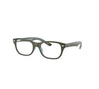 Ray-Ban Rb1555 Optics Kids Verde Sobre Naranja Y Azul Claro Montura Lente De Demostración Lentes Polarizado 48-16