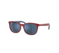 Ray - Ban Niños RJ9079S 716055 Gafas de sol Inyectado Rojo Azul Cuadrada Normal Espejo