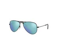 Ray - Ban Niños RJ9506S JUNIOR AVIATOR 201/55 Gafas de sol Metal Negro Azul Piloto Normal Flash