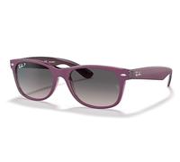 Ray ban Nuevo Wayfarer RB2132 6606M3 58-18 Mate Transparente Violeta Gris