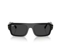 Ray-Ban Óculos De Sol Polarizado Lukas 0rb4454 667748 Tam 56, Gafas Unisex Adulto, Negro/Negro