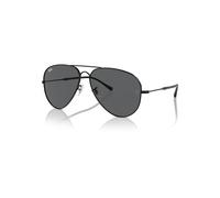Ray-Ban Old Aviator Gafas De Sol Negro Montura Gris Lentes 58-14