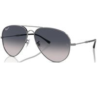 Ray - Ban Unisex RB3825 OLD AVIATOR 004/78 Gafas de sol Metal Gris Azul Piloto Polarizado Sombreado