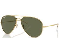 Ray-Ban Unisex Sunglass RB3825 Old Aviator - Color del Marco: Oro Arista, Color de la Lente: Verde