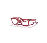 Ray-Ban Original Wayfarer Colorblock Transitions® Gafas De Sol Rojo Transparente Montura Blanco Lentes 50-22