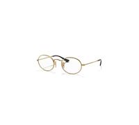 Ray-Ban Oval Optics Oro Arista Montura Transparente Lentes 51-21