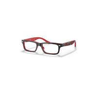 Ray-Ban Rb1535 Optics Kids Negro Sobre Rojo Montura Transparente Lentes Polarizado 48-16