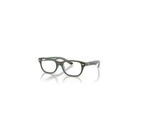 Ray-Ban Rb1555 Optics Kids Verde Sobre Naranja Y Azul Claro Montura Lente De Demostración Lentes Polarizado 48-16