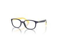 Ray-Ban Rb1632 Optics Kids Bio-based Azul Oscuro Sobre Amarillo Montura Transparente Lentes 46-16
