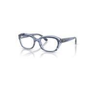 Ray-Ban Rb1636 Optics Kids Azul A Rayas Sobre Azul Transparente Montura Transparente Lentes Polarizado 46-17