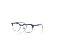 Ray-Ban Rb1641 Optics Kids Bio-based Azul Sobre Goma Gris Montura Transparente Lentes Polarizado 48-17