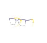 Ray-Ban Rb1641 Optics Kids Bio-based Lila Sobre Amarillo Goma Montura Transparente Lentes Polarizado 46-17