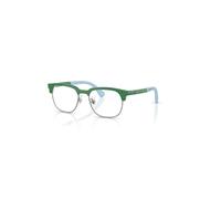 Ray-Ban Rb1641 Optics Kids Bio-based Verde Sobre Azul Claro Goma Montura Transparente Lentes Polarizado 48-17