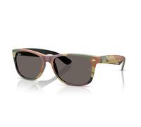 Ray - Ban Unisex RB2132 NEW WAYFARER 6822B1 Gafas de sol Nylon Negro Gris Cuadrada Normal