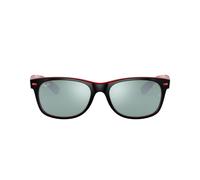 Ray - Ban Unisex RB2132M NEW WAYFARER SCUDERIA FERRARI COLLECTION F63830 Gafas de sol Nylon Negro Plata Cuadrada Normal Espejo