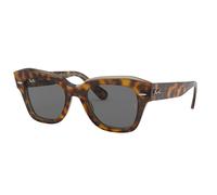 Ray - Ban Mujer RB2186 STATE STREET 1292B1 Gafas de sol Acetato Oro Gris Cuadrada Normal