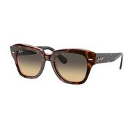 Ray - Ban Unisex RB2186 STATE STREET 1324BG Gafas de sol Acetato Marrón Marrón Cuadrada Normal Sombreado