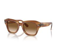 Gafas De Sol Ray-Ban State Street Rb 2186 140351 Marrón A Rayas