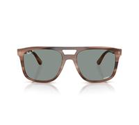 Ray-Ban Rb2213ch Chromance - Gafas de sol cuadradas, Marrón Havana/Azul Claro Polar, 58 mm